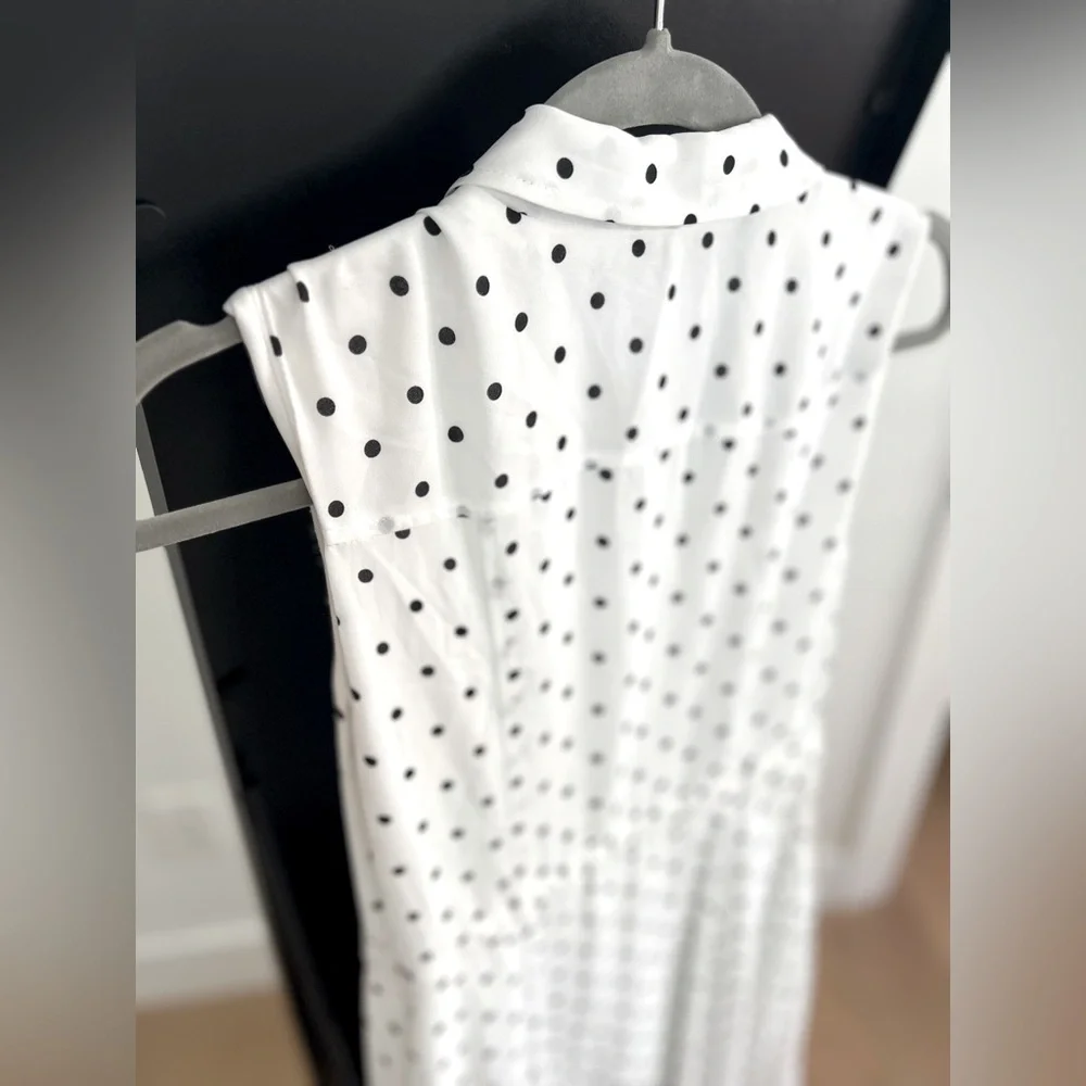 Donna Karan Polka Dot Dress - Picture 7 of 9